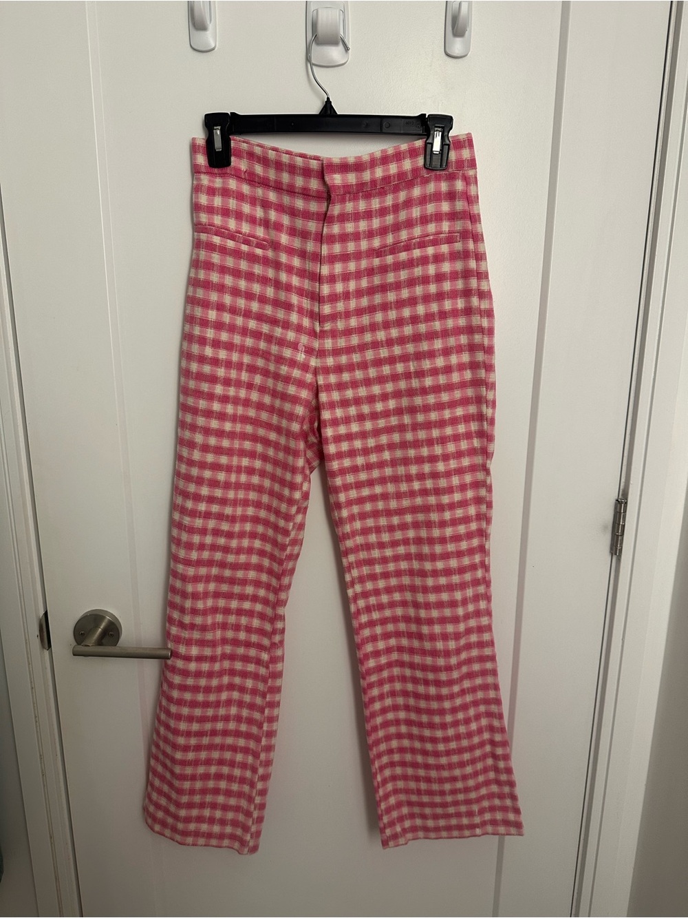 Zara Pink Gingham Pants